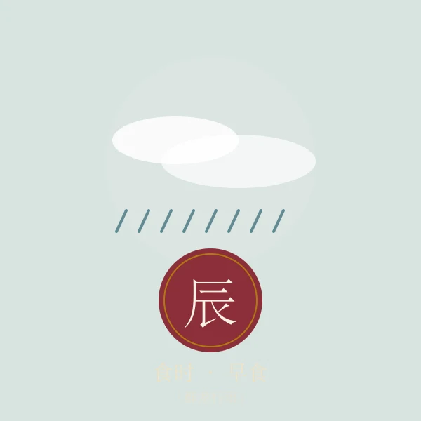 食时时辰意象插画