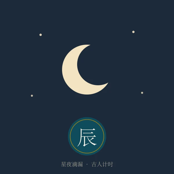 古代滴漏与星象计时插画