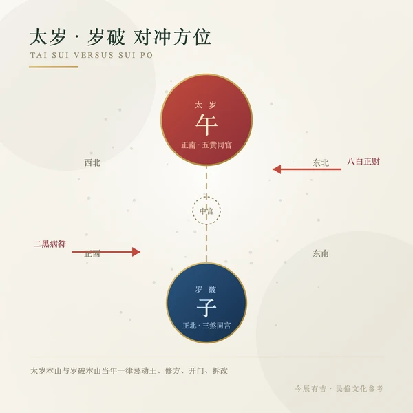 太岁岁破对冲方位图