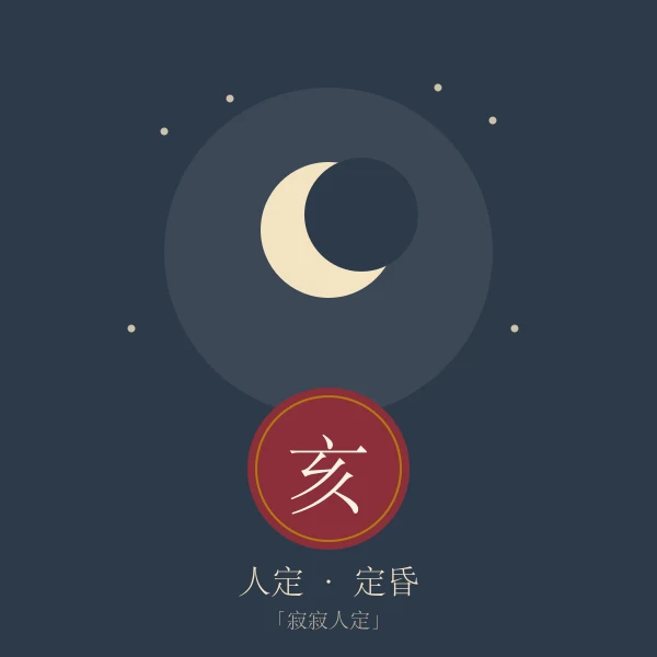 人定时辰意象插画