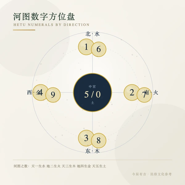 河图数字方位盘