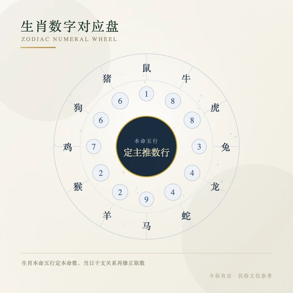 生肖与数字对应盘