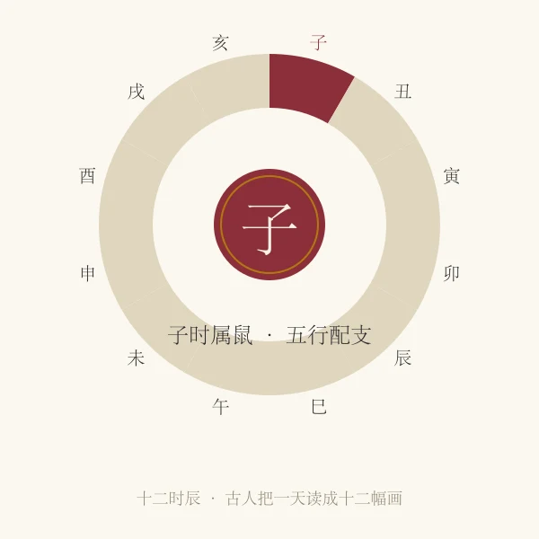 子时鼠主题插画
